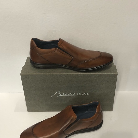 Bacco bucci casual shoes sneakers slip on tan - Picture 3 of 4